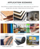 Spray Sponge Adhesive Insulation Material Polyester Fiber Sound Insulation Cotton Sound Absorption Board Soft-pack Rubber And Plastic Board