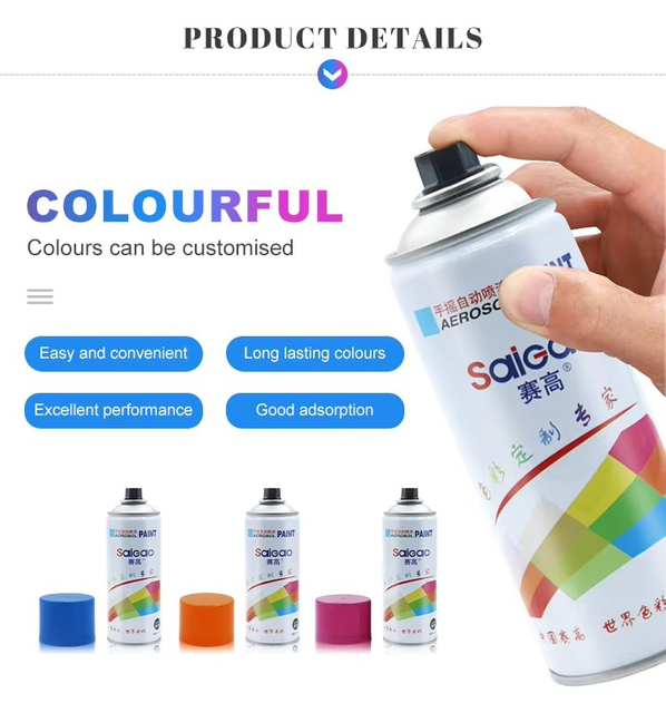 Automotive Metal Anti-rust Spray Paint Milky White Yellowish White Gray Graffiti Spray Paint