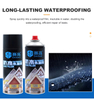 Roof Waterproofing & Leak Repair Spray – Fast-Drying Transparent Self-Spraying Coating for Exterior Walls And Roofs